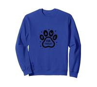 Paws for Thought Pet Lover Quote Paw Sweatshirt, Adult Unisex, Royal Blue, L