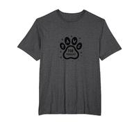Paws for Thought Pet Lover Quote Paw T-Shirt, Men's Big and Tall, Dark Heather Grey, 6X Tall