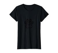 Paws for Thought Pet Lover Quote Paw T-Shirt, Women, Black, L