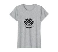 Paws for Thought Pet Lover Quote Paw T-Shirt, Women, Heather Grey, XL