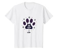 Paws for Thought: Whimsical Cat Lover T-Shirt, Kids, White, 6 Years