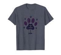 Paws for Thought: Whimsical Cat Lover T-Shirt, Men, Heather Blue, 3XL
