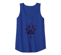 Paws for Thought: Whimsical Cat Lover Tank Top, Women, Royal Blue, L