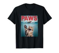 Paws Hilarious Cat Reaching for Mouse Funny Design T-Shirt