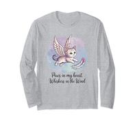 Paws in My Heart, Whiskers in The Wind (Departed cat) Long Sleeve T-Shirt