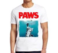Paws Jaws Cat Fun Pet Lover Best Gift Funshirt Funny Kitten Tee T ShirtWhiteXL