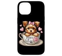 Paws & Love Yorkshire Terrier Tea Cup Bliss Case for iPhone 14