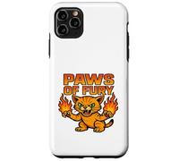 Paws of Fury Fire Cat Graphic Anime Style Case for iPhone 11 Pro Max