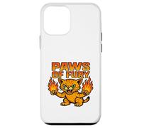 Paws of Fury Fire Cat Graphic Anime Style Case for iPhone 12 mini