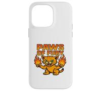 Paws of Fury Fire Cat Graphic Anime Style Case for iPhone 14 Pro Max