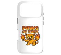 Paws of Fury Fire Cat Graphic Anime Style Case for iPhone 17 Pro