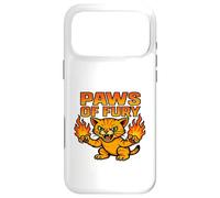 Paws of Fury Fire Cat Graphic Anime Style Case for iPhone 17 Pro Max
