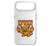 Paws of Fury Fire Cat Graphic Anime Style Case for iPhone Air