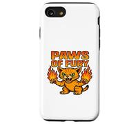 Paws of Fury Fire Cat Graphic Anime Style Case for iPhone SE (2020) / 7/8