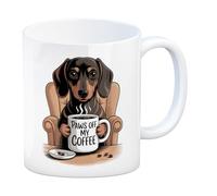 Paws Off My Coffee Mug with Dachshund - Perfect for Dog Lovers, Morning Coffee Enthusiasts, and More