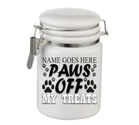 Paws Off My Treats Personalised Dog Storage Jar Gift