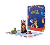 Paws & Presents 3D German Shepherd Pop Up Birthday Card