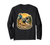 Paws Pull Forward Canicross Trail Run Long Sleeve T-Shirt