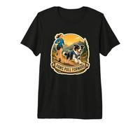 Paws Pull Forward Canicross Trail Run Premium T-Shirt