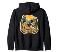 PAWS PULL FORWARD Canicross Trail Run Zip Hoodie