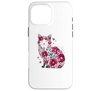 Paws Purr Meow Kitten Cat Neko-chan Flower Autumn Fall Case for iPhone 16 Pro Max
