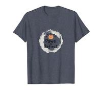 Paws & Reflect: Mindful Cat Lover's Inspirational Quote T-Shirt, Men, Heather Blue, XL