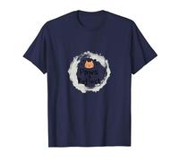 Paws & Reflect: Mindful Cat Lover's Inspirational Quote T-Shirt, Men, Navy, 5XL