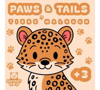 Книжка-раскраска Paws&Tails (Coloring book for children 3+)