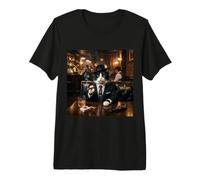 Paws the Wise Guy (Mafia Cat) Premium T-Shirt