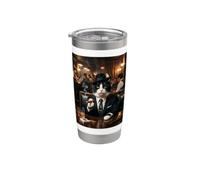 Paws the Wise Guy (Mafia Cat) Stainless Steel Insulated Tumbler
