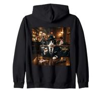 Paws the wise guy (Mafia Cat) Zip Hoodie