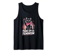 Paws Up for Feminism Feminist Cat Power Tank Top