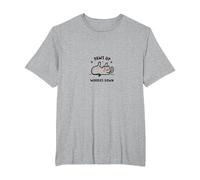 Paws Up Worries Down Cute Cat Design Pet Lover Gift T-Shirt, Men's Big and Tall, Heather Grey, 6X Tall