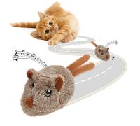 Pawsayes Interactive Cat Toys for Indoor Cats Rechargeable Automatic Moving Mouse Cat Toy with Squeaky Sound Smart Electric Mice Kitten Toys with Dynamic Magic Tail