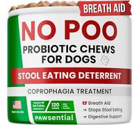 Pawsential No Poo Chews for Dogs - Coprophagia & Stool Eating Deterrent with Probiotics, Digestive Enzymes & Breath Aid Support - Stop Dog Poop Eating - Made in USA - 120 Soft Chews