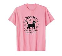 Pawsibly The Best Cat Parent Ever - Feline Lover Gift T-Shirt, Men, Pink, XL