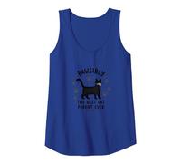 Pawsibly The Best Cat Parent Ever - Feline Lover Gift Tank Top, Women, Royal Blue, M