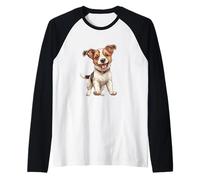 Pawsitively Adorable: A Tribute to Jack Russell Joy! Raglan Baseball Tee