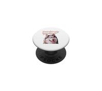 Pawsitively Spoiled Siberian Husky Blue Eyes Dog Mom Gift PopSockets Adhesive PopGrip