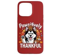 Pawsitively Thankful Pilgrim Dog Autumn Grateful Paws Case for iPhone 15 Pro Max
