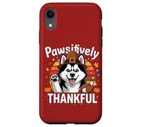 Pawsitively Thankful Pilgrim Dog Autumn Grateful Paws Case for iPhone XR