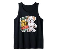 Pawsitively The Best Dog Mom Ever Cute Puppy Tank Top