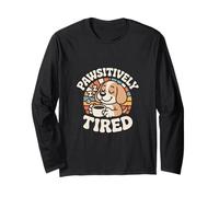 Pawsitively Tired Beagle Coffee Zzz Long Sleeve T-Shirt