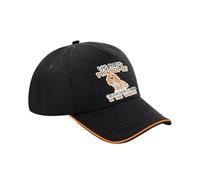 Pawsome Cocker Spaniel Dad Gift, Dog Lover, Pet Owner, Gift for Him, Cotton Authentic 5 Panel Piped Cap. (UK, Alpha, One Size, Black Orange)