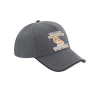 Pawsome Cocker Spaniel Dad Gift, Dog Lover, Pet Owner, Gift for Him, Cotton Authentic 5 Panel Piped Cap. (UK, Alpha, One Size, Graphite Grey Black)