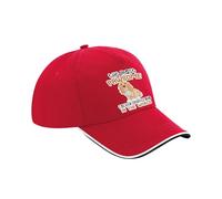 Pawsome Cocker Spaniel Dad Gift, Dog Lover, Pet Owner, Gift for Him, Cotton Authentic 5 Panel Piped Cap. (UK, Alpha, One Size, Classic Red Black White)