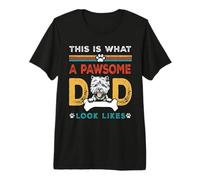 Pawsome Dad Look Likes West Highland White Terrier Dog Dad Premium T-Shirt