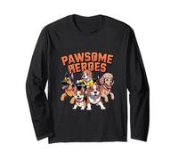 Pawsome Heroes Cute Dog Superhero Pack Design for Dog Lovers Long Sleeve T-Shirt