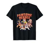 Pawsome Heroes Cute Dog Superhero Pack Design for Dog Lovers T-Shirt