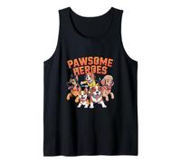 Pawsome Heroes Cute Dog Superhero Pack Design for Dog Lovers Tank Top